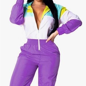 One Piece Windbreaker, elastic waistband